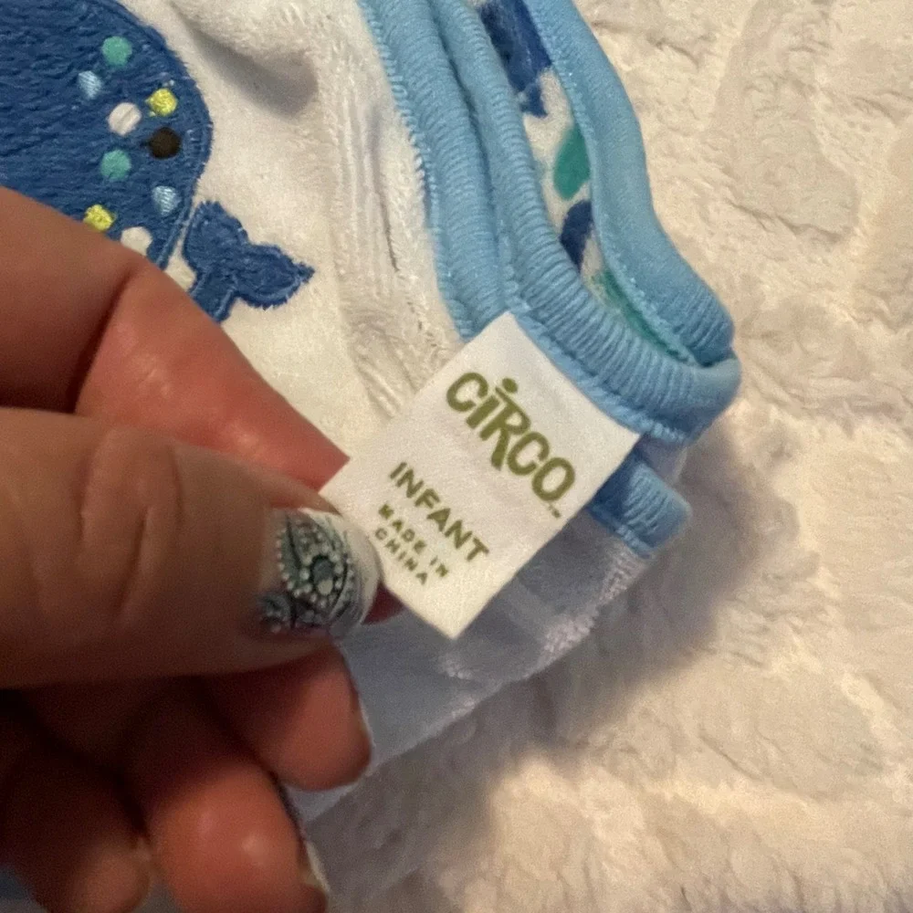 Circo Hooded Baby Bath Towel Set of 3 Whale‎ Turtle Circles Infant wash towels